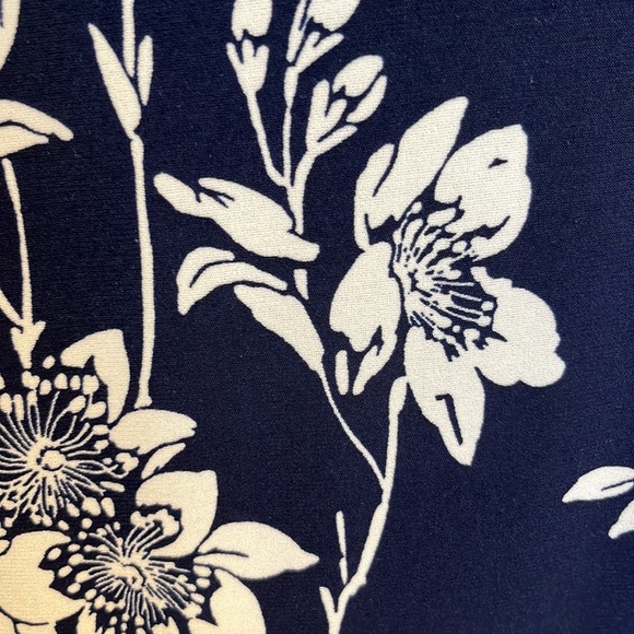 Navy & white midi dress - Picture 3 of 5